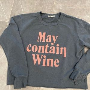 Graphic cropped sweatshirt